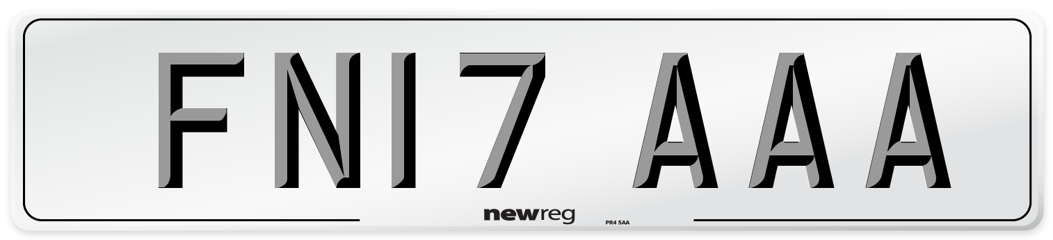 FN17 AAA Number Plate from New Reg
